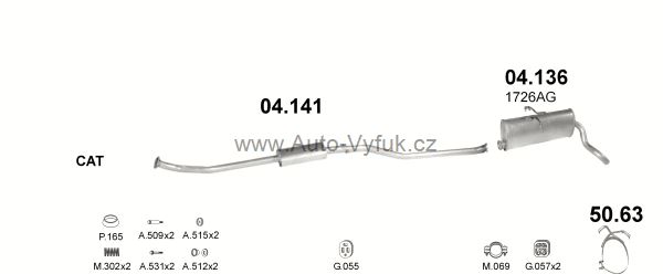 PEUGEOT PARTNER 1.1 VAN 0/2000-9/2003 1124ccm 44kW kat.