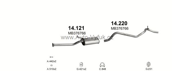 MITSUBISHI L300 1.6 BUS 11/1986-5/1996 1598ccm 51kW