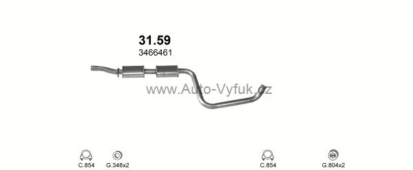 VOLVO 460 2.0 SEDAN 0/1994-0/1997 1998ccm 81kW kat.