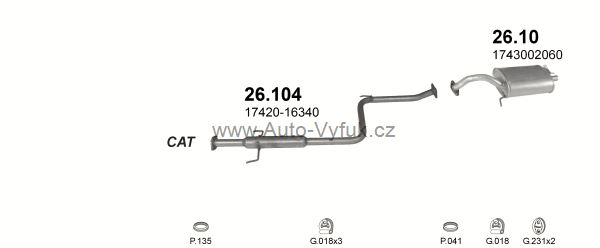 TOYOTA COROLLA 1.3 HATCHBACK 8/1989-5/1992 1295ccm 55kW kat.