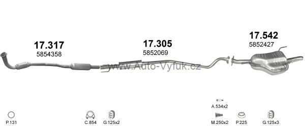 OPEL ASTRA G 1.7 D KOMBI 2/2000-9/2004 1686ccm 55kW kat.