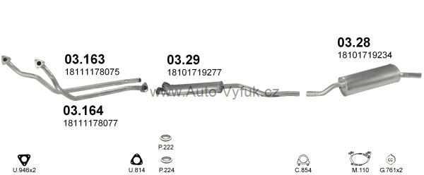 BMW 3 E30 2.4 D SEDAN 10/1985-7/1987 2443ccm 63kW