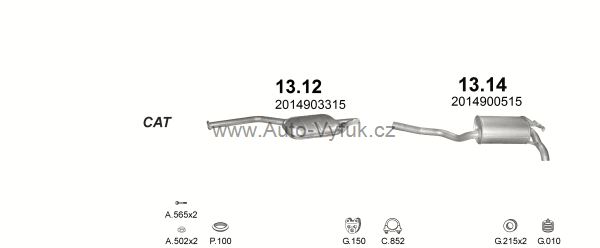 MERCEDES 190 - W201 2.0 D SEDAN 8/1991-7/1993 1997ccm 53kW kat.