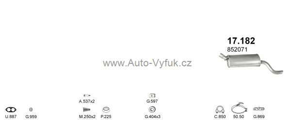 OPEL KADETT E COMBO 1.3 VAN 9/1985-0/1990 1297ccm 55kW