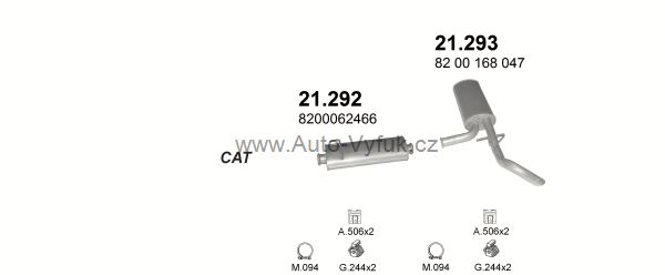 RENAULT MASTER II 2.2 D BUS 1/2004-8/2006 2188ccm 66kW kat.