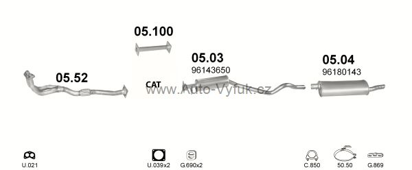 DAEWOO NEXIA 1.5 HATCHBACK 1/1995-0/1999 1498ccm 66kW kat.