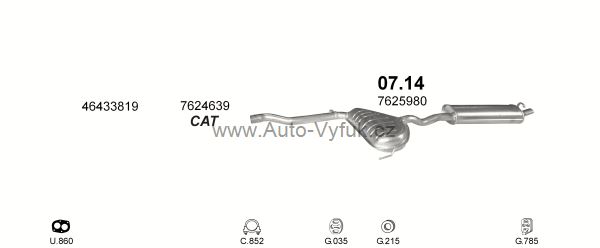 FIAT TIPO 1.6 HATCHBACK 0/1988-2/1993 1581ccm 57-66kW kat.