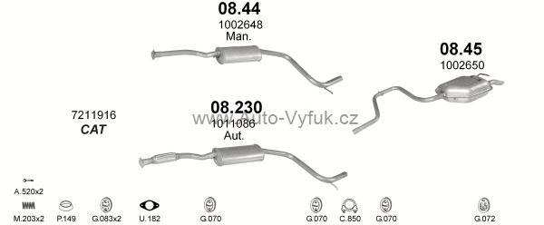 FORD MONDEO 1.8 HATCHBACK, SEDAN 1/1993-7/1996 1796ccm 77kW kat.