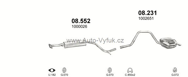 FORD MONDEO 1.8 KOMBI 5/1998-9/2000 1796ccm 85kW kat.