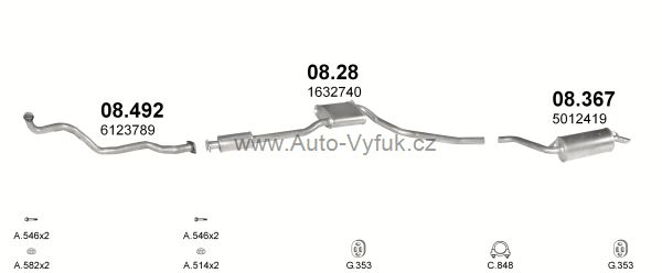 FORD SIERRA 2.3 D HATCHBACK, KOMBI 10/1982-8/1985 2304ccm 49kW