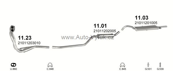 LADA 2105 1.1 SEDAN 0/1968-0/1992 1198ccm 44kW