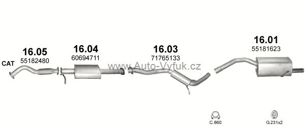 ALFA ROMEO GT 2.0 COUPE 11/2003-9/2010 1970ccm 121kW kat.