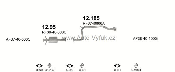 MAZDA 626 2.0 D KOMBI 3/1988-9/1997 1998ccm 47kW