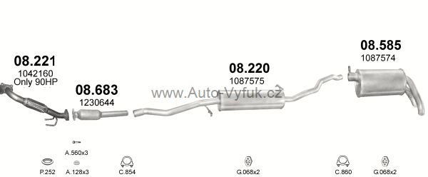 VOLKSWAGEN SHARAN 1.9 D VAN 10/1995-3/2000 1896ccm 66-81kW kat.