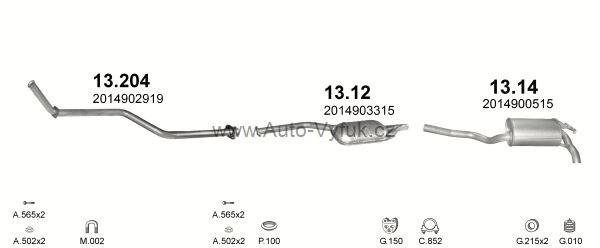 MERCEDES 190 - W201 2.0 D SEDAN 0/1983-7/1993 1997ccm 53kW