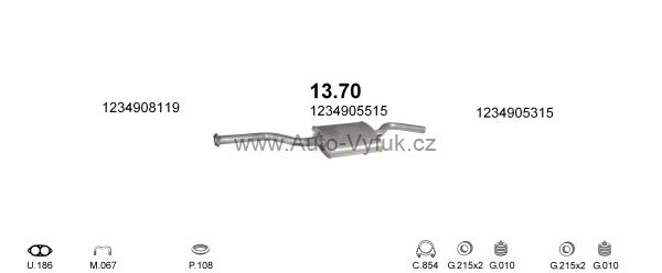 MERCEDES 200 - W123 2.0 SEDAN 7/1980-0/1985 1998ccm 80kW