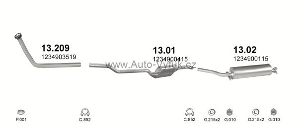 MERCEDES 200 - W123 2.0 D SEDAN 0/1976-0/1985 1988ccm 40-44kW