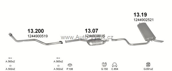 MERCEDES 200 - T124 2.0 D KOMBI 0/1991-7/1993 1997ccm 53kW