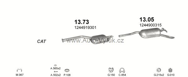 MERCEDES 230 - W124 2.3 SEDAN 0/1985-10/1992 2299ccm 100kW kat.