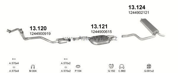 MERCEDES 300 - T124 3.0 D KOMBI 0/1985-7/1993 2996ccm 80kW