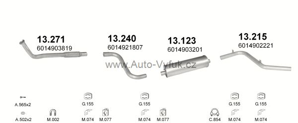 MERCEDES 308D 2.3 D VAN 0/1989-0/1991 2299ccm 58kW