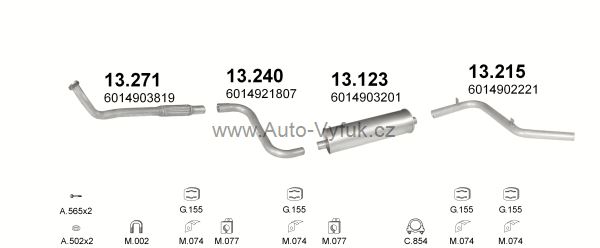 MERCEDES 308D 2.3 D CHASSIS CAB 0/1989-0/1991 2299ccm 53kW