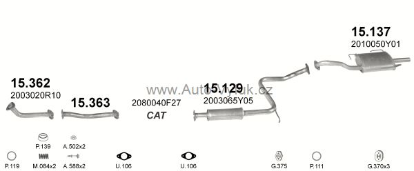 NISSAN SUNNY 1.4 SEDAN 4/1991-12/1992 1392ccm 55kW kat.