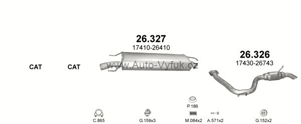 TOYOTA RAV 4 2.2 D 11/2005-11/2008 2231ccm 130kW kat.