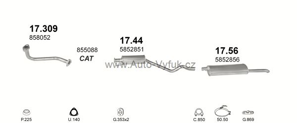 OPEL ASTRA F 1.6 SEDAN 0/1992-1/1996 1598ccm 55kW kat.