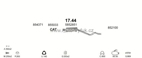 OPEL ASTRA F 1.6 CABRIO 0/1992-0/1993 1598ccm 55kW kat.