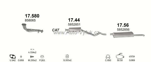 OPEL ASTRA F 1.6 SEDAN 8/1994-0/1995 1598ccm 73kW kat.