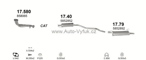 OPEL ASTRA F 1.6 KOMBI, VAN 0/1995-2/1998 1598ccm 73kW kat.