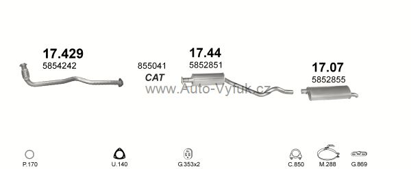 OPEL ASTRA F 1.7 D HATCHBACK 9/1991-0/1995 1686ccm 60kW kat.