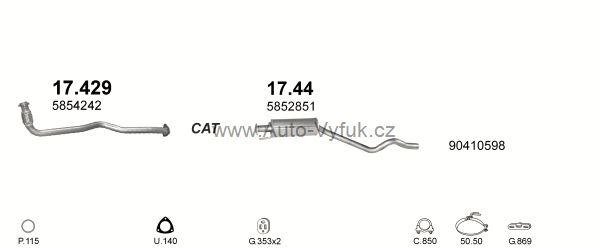 OPEL ASTRA F 1.7 D HATCHBACK 9/1991-2/1998 1686ccm 60kW kat.