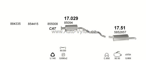 OPEL KADETT E 1.8 KOMBI 9/1985-0/1991 1796ccm 66-73kW kat.