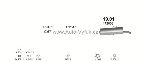 PEUGEOT 205 1.6 HATCHBACK 7/1986-6/1998 1580ccm 55kW kat.