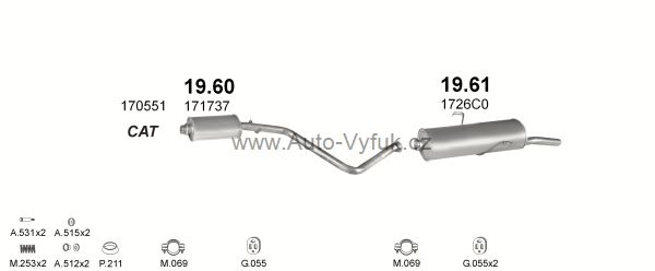 PEUGEOT 306 1.8 SEDAN 10/1994-2/1997 1769ccm 44kW