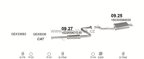 ROVER 623 2.3 SEDAN 1/1996-0/1998 2259ccm 116kW kat.