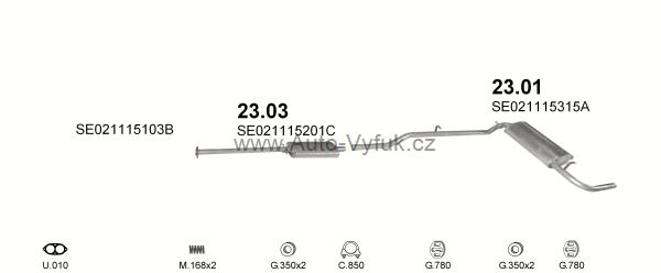 SEAT IBIZA 1.2 HATCHBACK 7/1984-6/1989 1193ccm 44kW