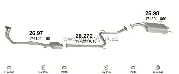 TOYOTA COROLLA 1.3 HATCHBACK 12/1984-5/1987 1295ccm 51kW