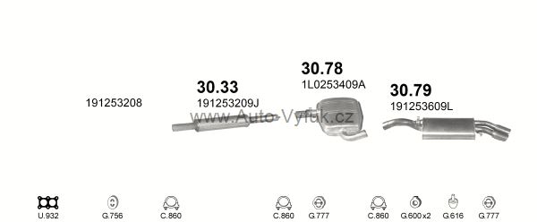 VOLKSWAGEN GOLF II 1.8 HATCHBACK 3/1986-10/1991 1781ccm 102kW