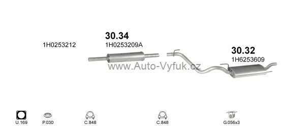 VOLKSWAGEN GOLF III 1.8 HATCHBACK 11/1991-7/1993 1781ccm 55kW