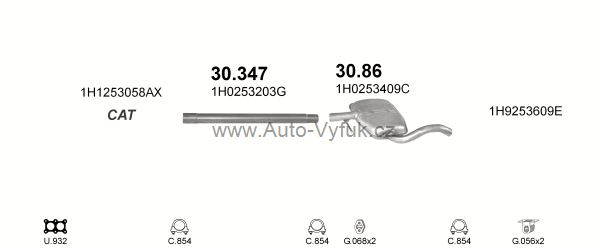 VOLKSWAGEN GOLF III 2.0 KOMBI 4/1991-2/1999 1984ccm 85kW kat.