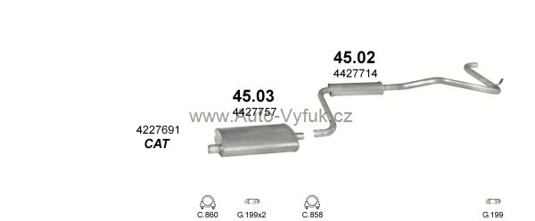 CHRYSLER VOYAGER 3.3 VAN 0/1991-0/1995 3301ccm 110kW kat.