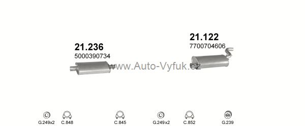 RENAULT TRAFIC 2.1 D CHASSIS CAB 0/1981-2/1989 2068ccm 44kW