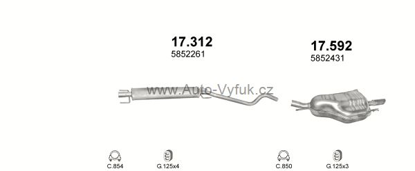 OPEL ASTRA G 1.6 HATCHBACK 9/2003-9/2004 1598ccm 74-76kW kat.