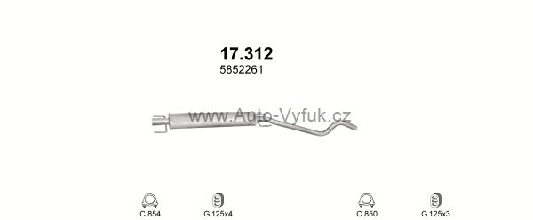 OPEL ASTRA G 1.6 KOMBI 9/2003-9/2004 1598ccm 74-76kW kat.