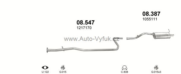 FORD KA 1.3 HATCHBACK 10/2002-0/2008 1297ccm 44-51kW kat.