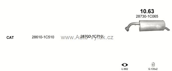 HYUNDAI GETZ 1.1 HATCHBACK 11/2006-0/0 1086ccm 49kW kat.