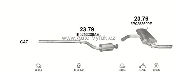 SEAT LEON 1.6 8/2005-10/2006 1597ccm 75kW kat.